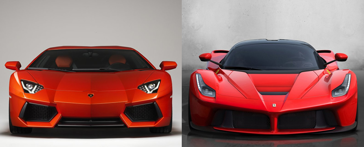 Head-to-Head: Ferrari LaFerrari vs. Lamborghini Aventador ...